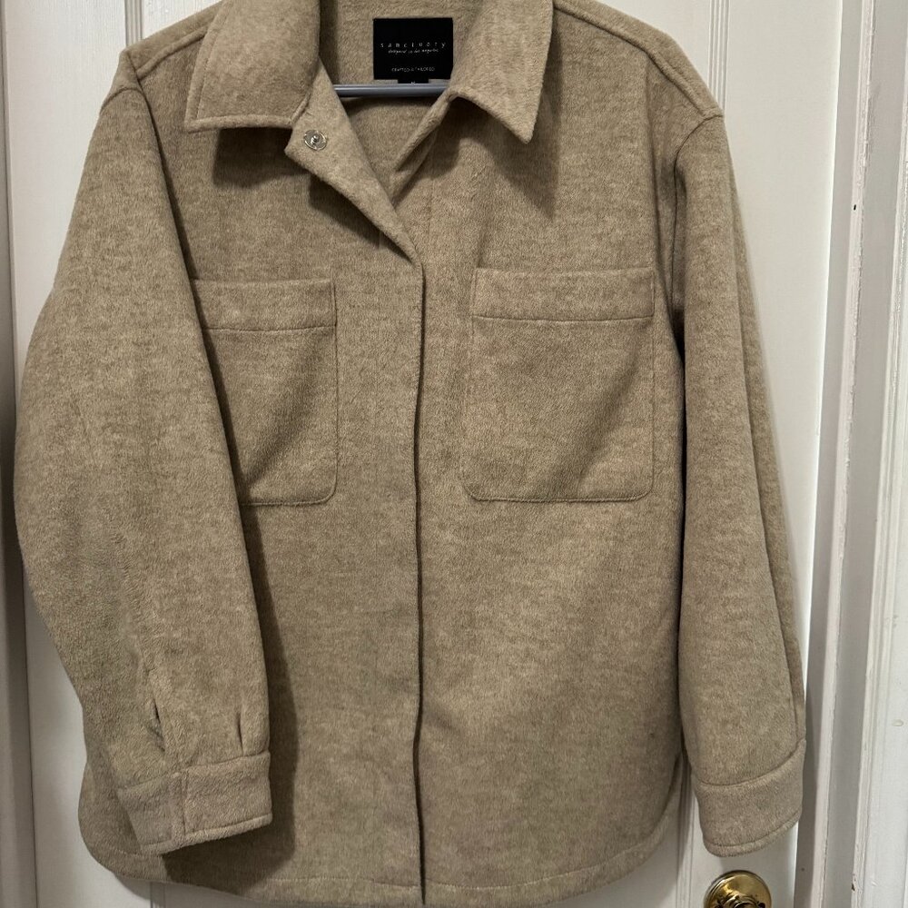 Sanctuary Fleece Shacket , M